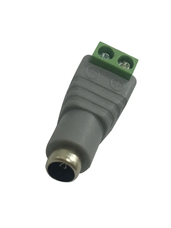 Conectores hembra para fuente de poder / Resistente a la oxidacion / Bloque para atornillar positivo y negativo